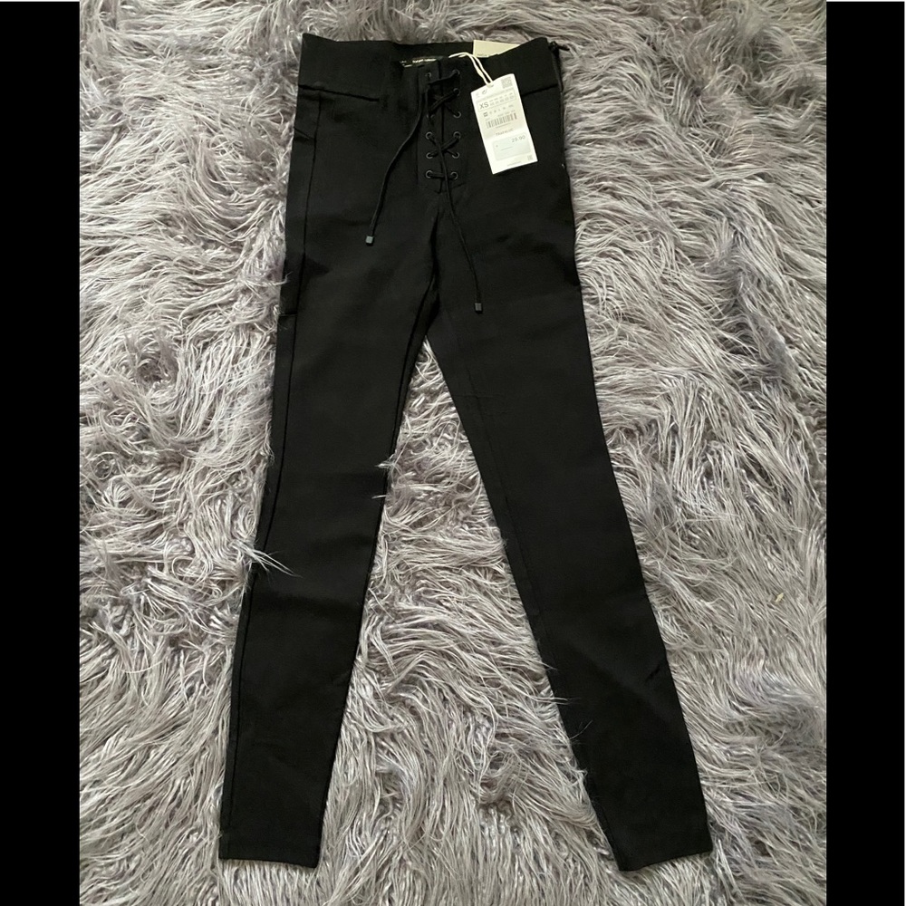 Zara black high waist skinny leggings